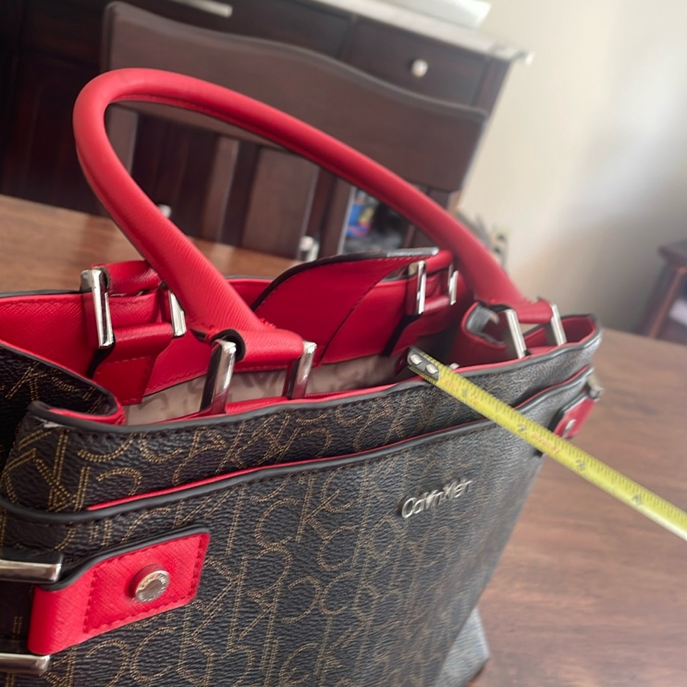Calvin Klein logo satchel purse - Picture 15 of 16